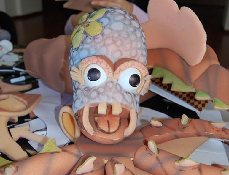 Atelier de Marionetas em esponja