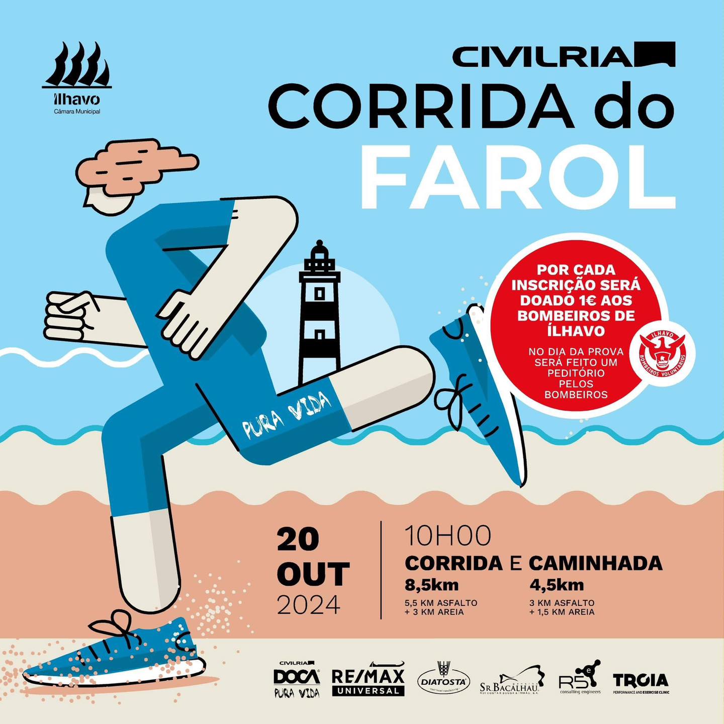 Civilria - Corrida do Farol [INSCRIÇÕES ESGOTADAS]